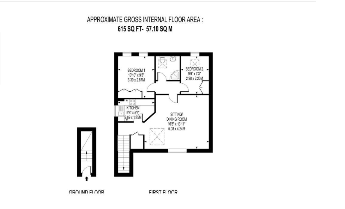 Weybridge - 2 Bed - Parking Lejlighed Eksteriør billede